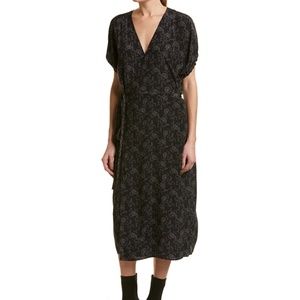Vince Silk Wrap Kimono Dress